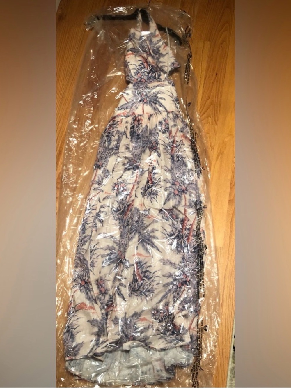 Zimmermann Circa-Halter Cut out Maxi Dress with Lavender Accents - Picture 7 of 7